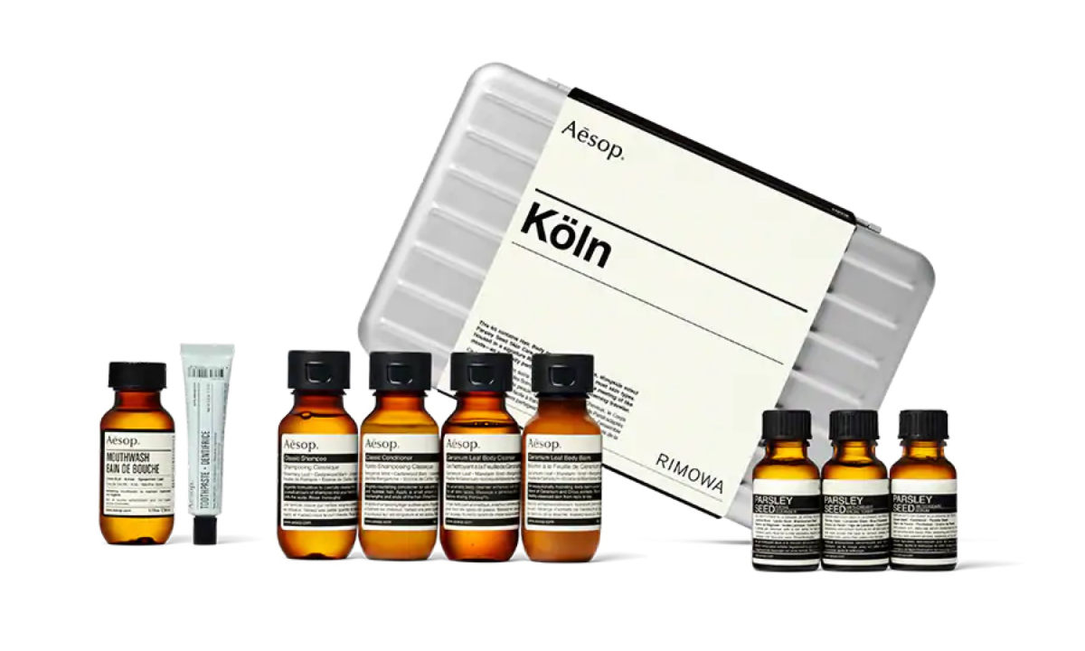 顶级旅行伴侣，RIMOWA x Aesop 联名 Köln Travel Kit 套装即将登场