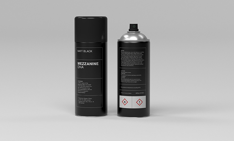 Massive Attack 专辑《Mezzanine》通过 DNA 储存在喷漆罐中