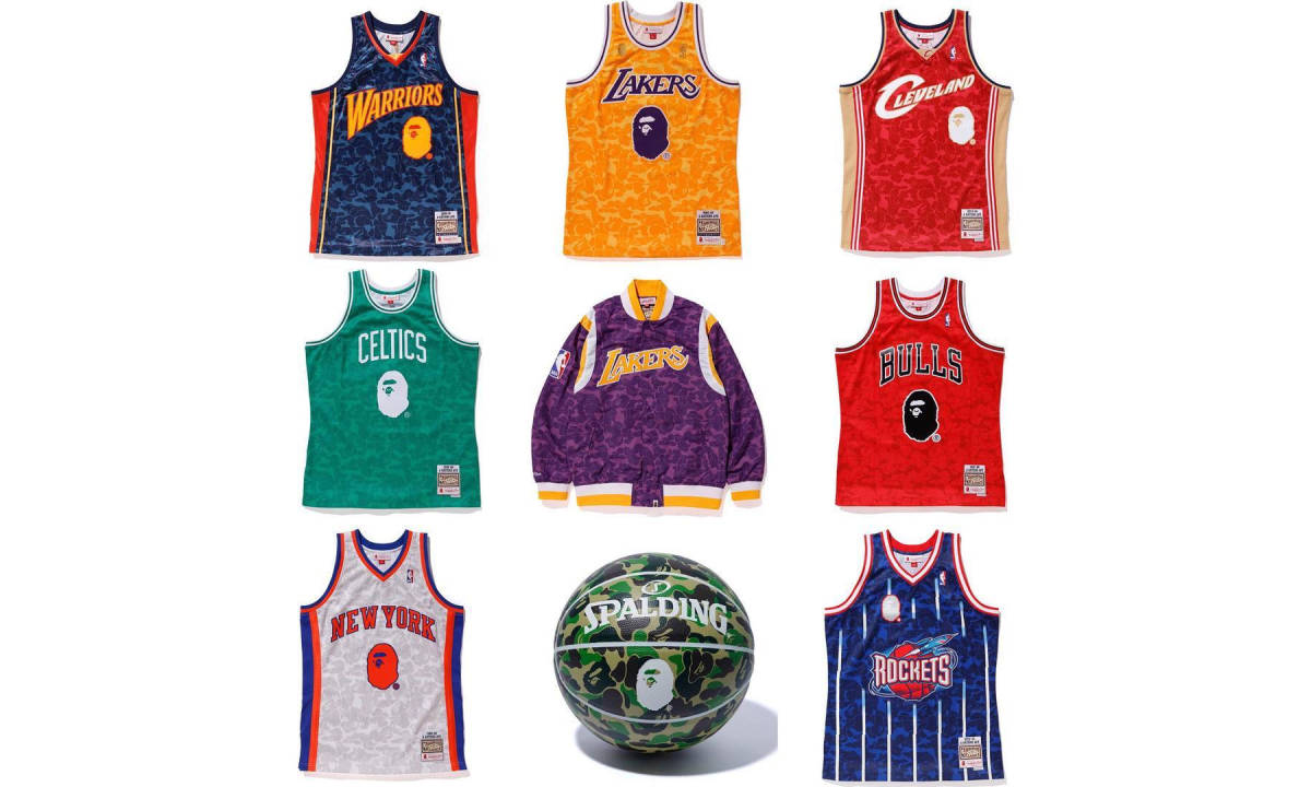 A BATHING APE® x Mitchell & Ness 联名发售全览