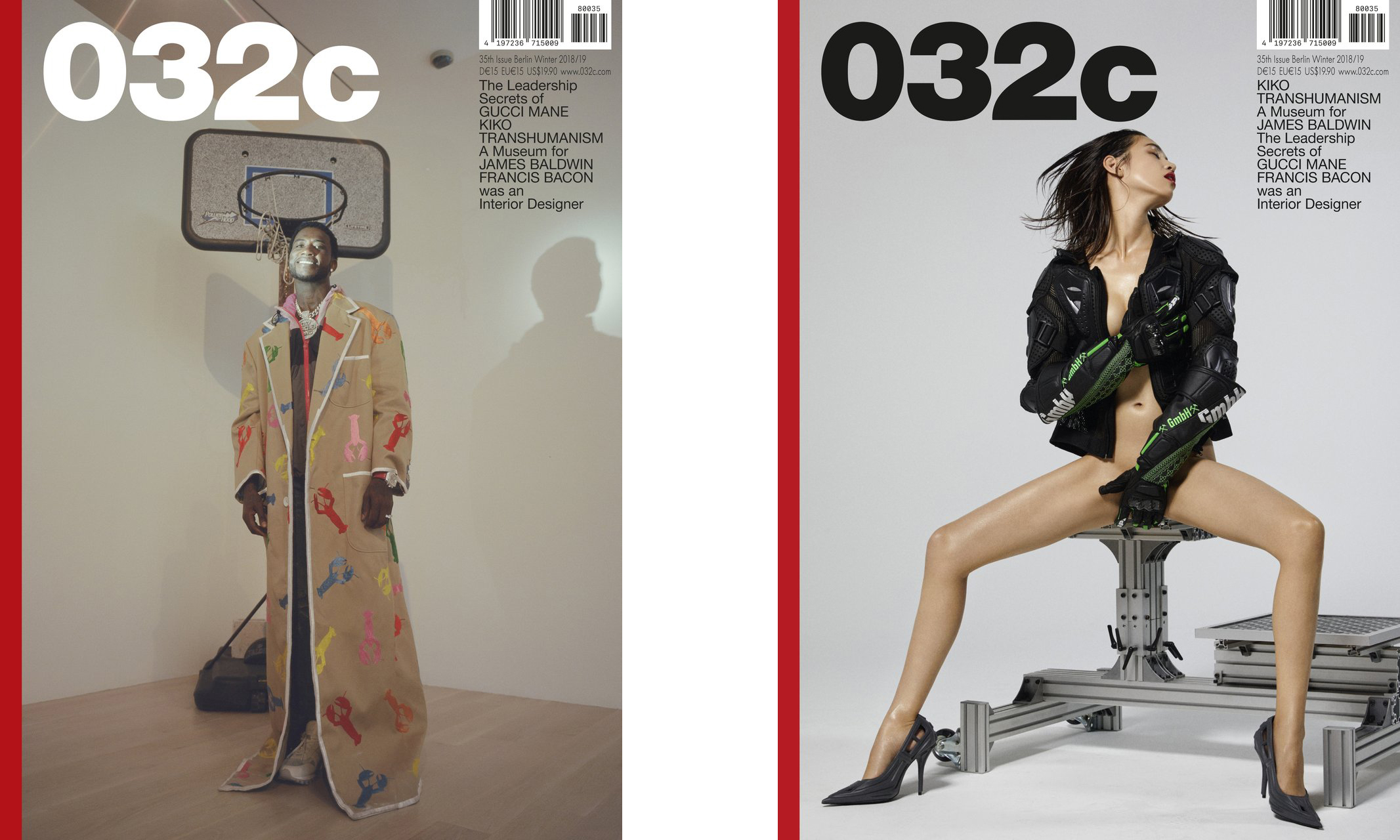 Gucci Mane、水原希子登上《032c》2018/2019 冬季刊封面