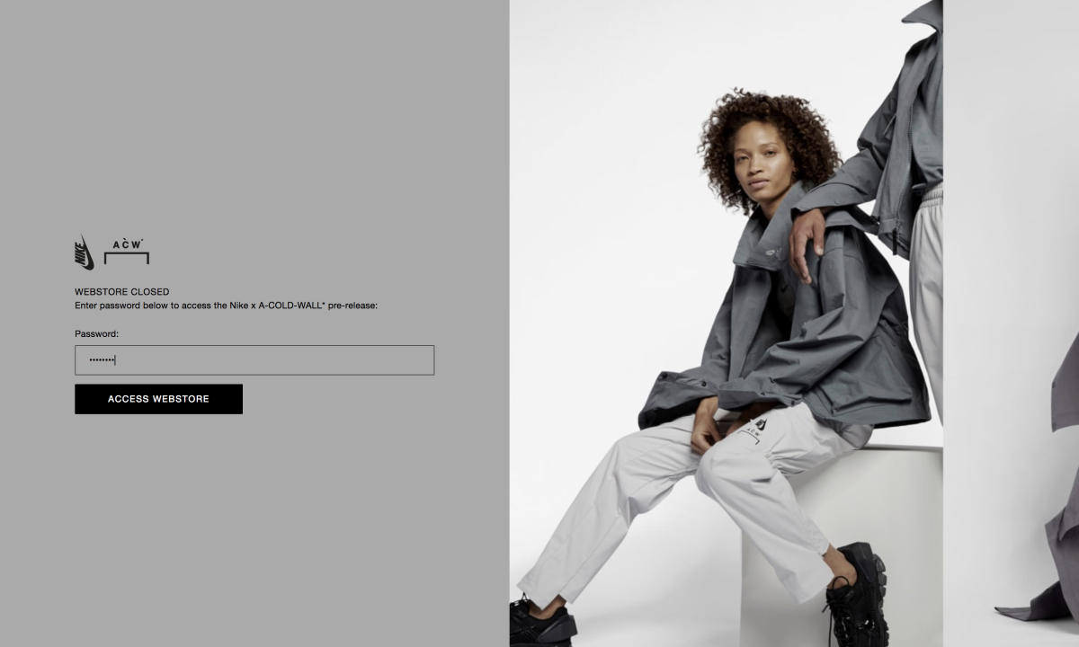 想提前入手 A-COLD-WALL* x Nike？一起来猜密码吧！