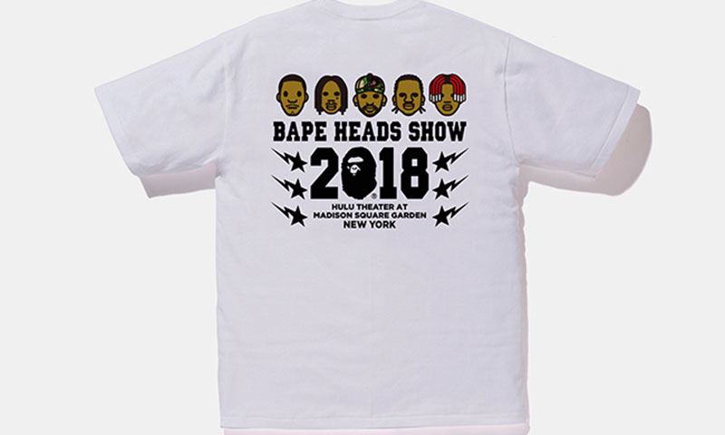 BAPE® 发布 25 周年《HEADS SHOW》限定 T 恤