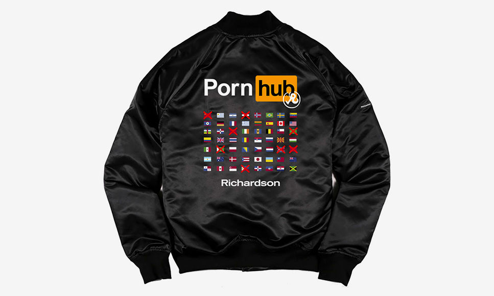 Richardson x Pornhub 再度合作发布全新单品