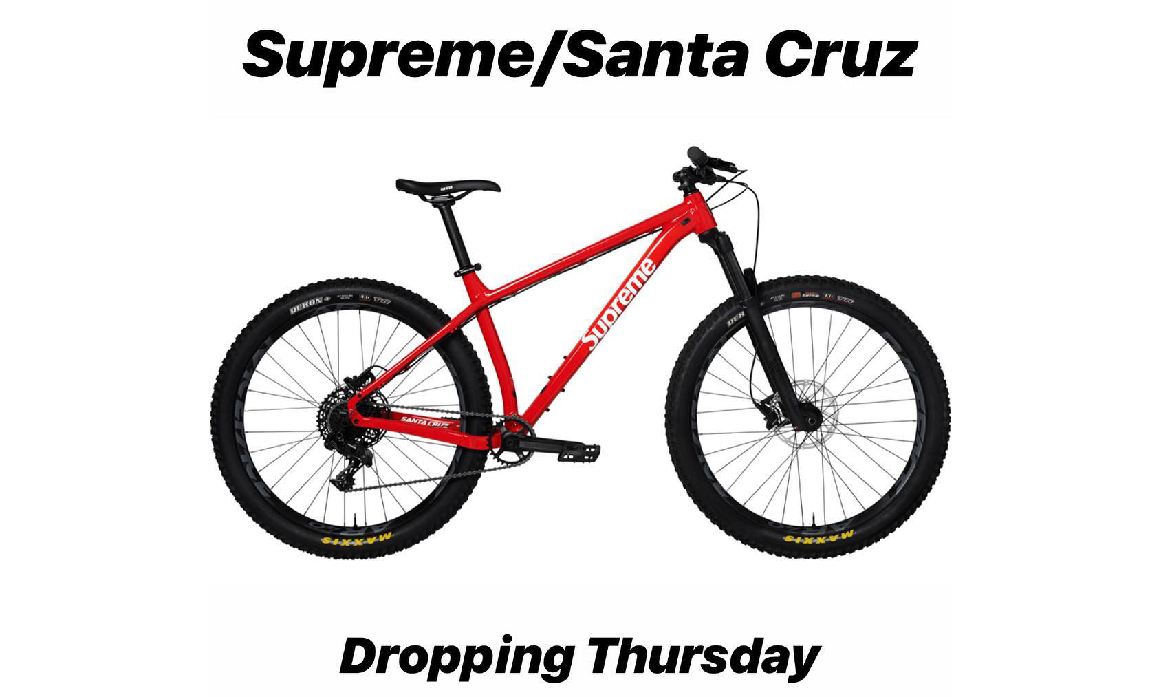 Supreme x Santa Cruz 山地车本周发售，售价高达 2698 美元！
