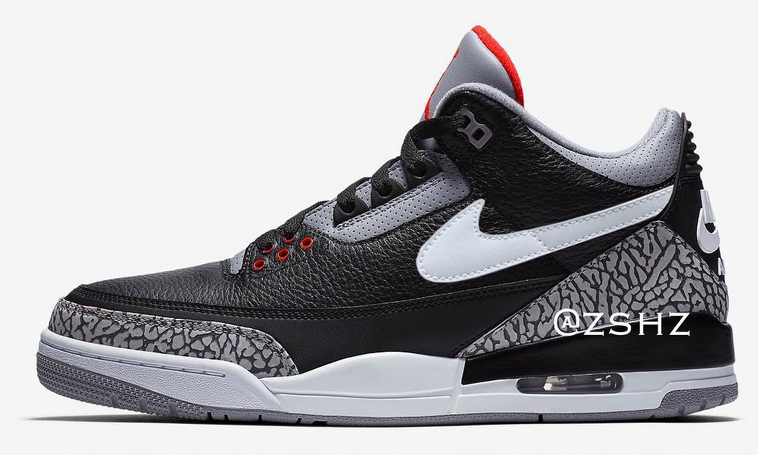 Air Jordan III TH/SP “Tinker” 黑水泥版本将于 2019 年发售