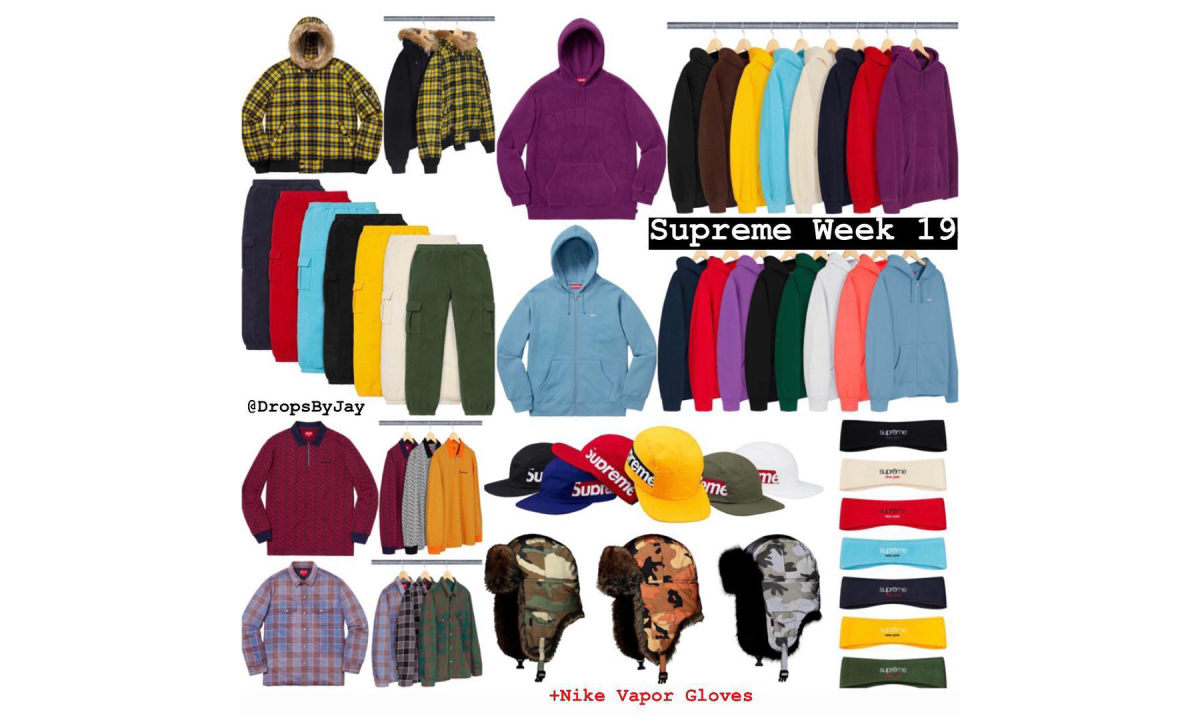 Supreme 本周发什么：18 秋冬第 19 周
