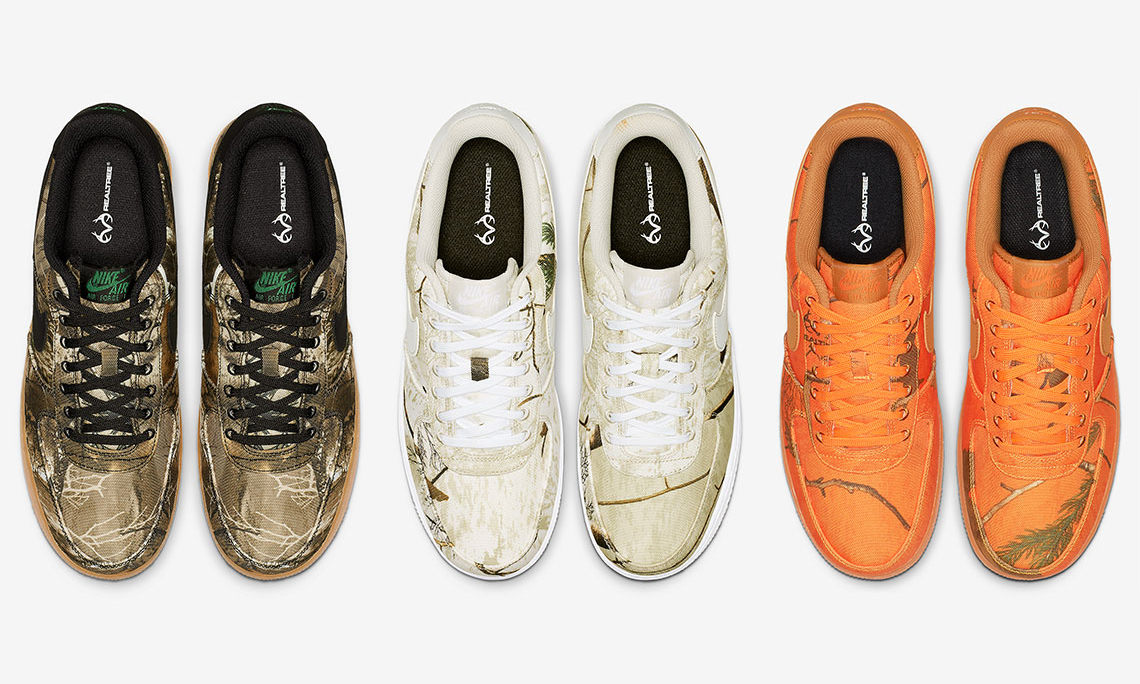 人气树枝迷彩，Nike Air Force 1 Low “Realtree” 系列将于 1 月上架