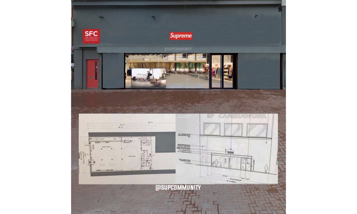 Supreme 旧金山新店内部细节曝光