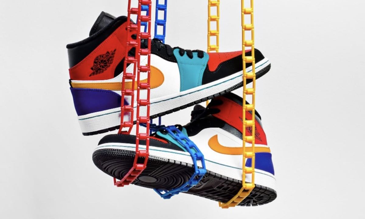 炫彩设计！Air Jordan I Mid “Multicolor” 现已发售