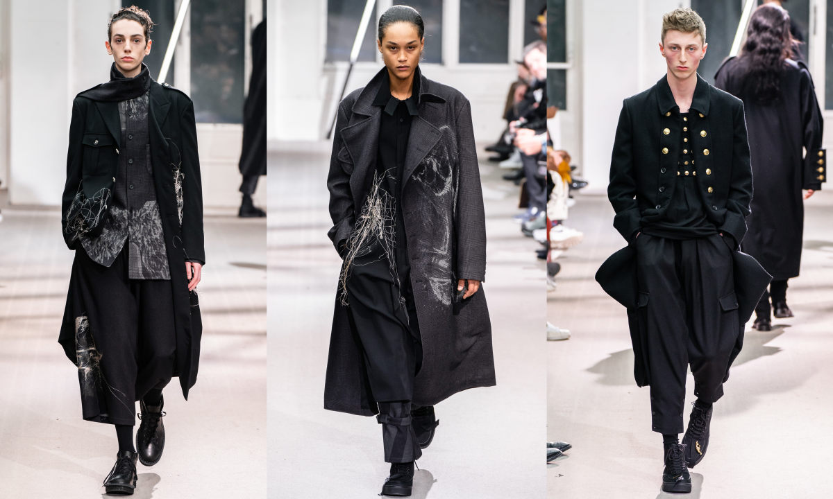 Yohji Yamamoto 2019 秋冬男装秀场，折中后的军国主义