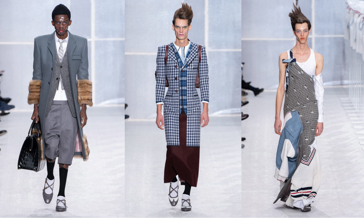 Thom Browne 2019 秋冬男装，论述男装女性化的可能