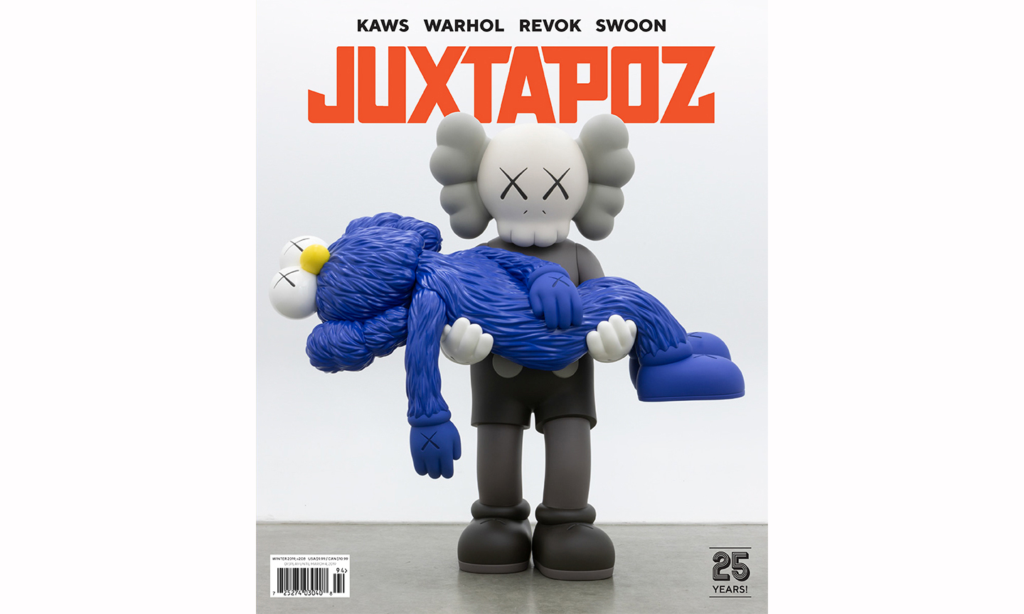 KAWS 登上街头艺术杂志《JUXTAPOZ》Winter 2019 封面