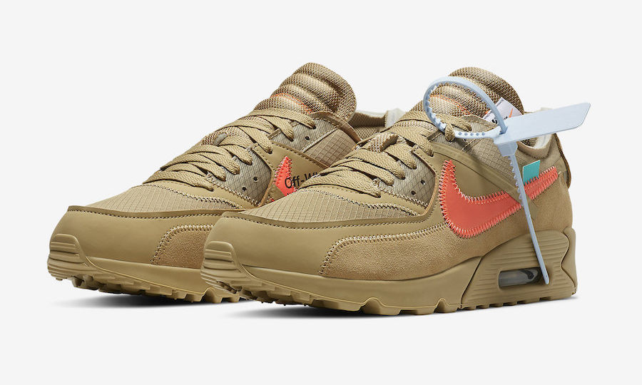 Off-White™ x Nike Air Max 90 “Desert Ore” 官方图片释出