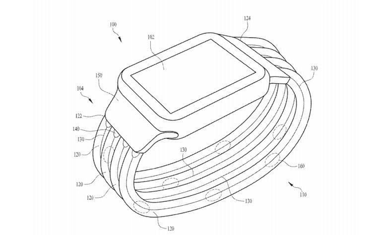 苹果再获新专利，未来 Apple Watch 表带可以自定义灯光效果