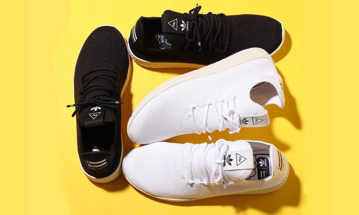 简约黑白再现，adidas Pharrell Williams Tennis Hu 新配色上架