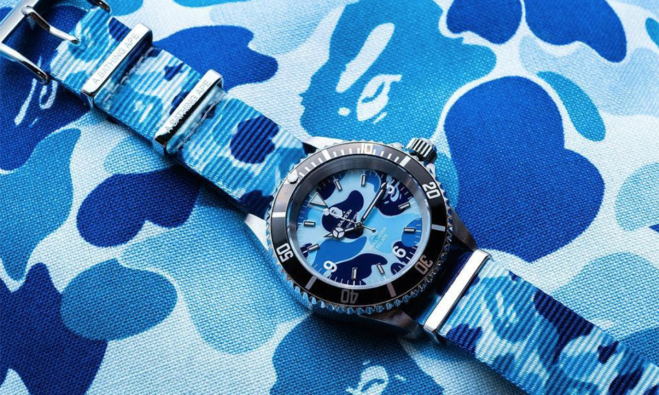 A BATHING APE® 带来新款 NATO 表带 TYPE 1 BAPEX® 手表