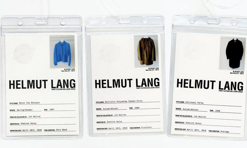 另辟蹊径，Helmut Lang 推出 “Certified Pre-Owned” 系列