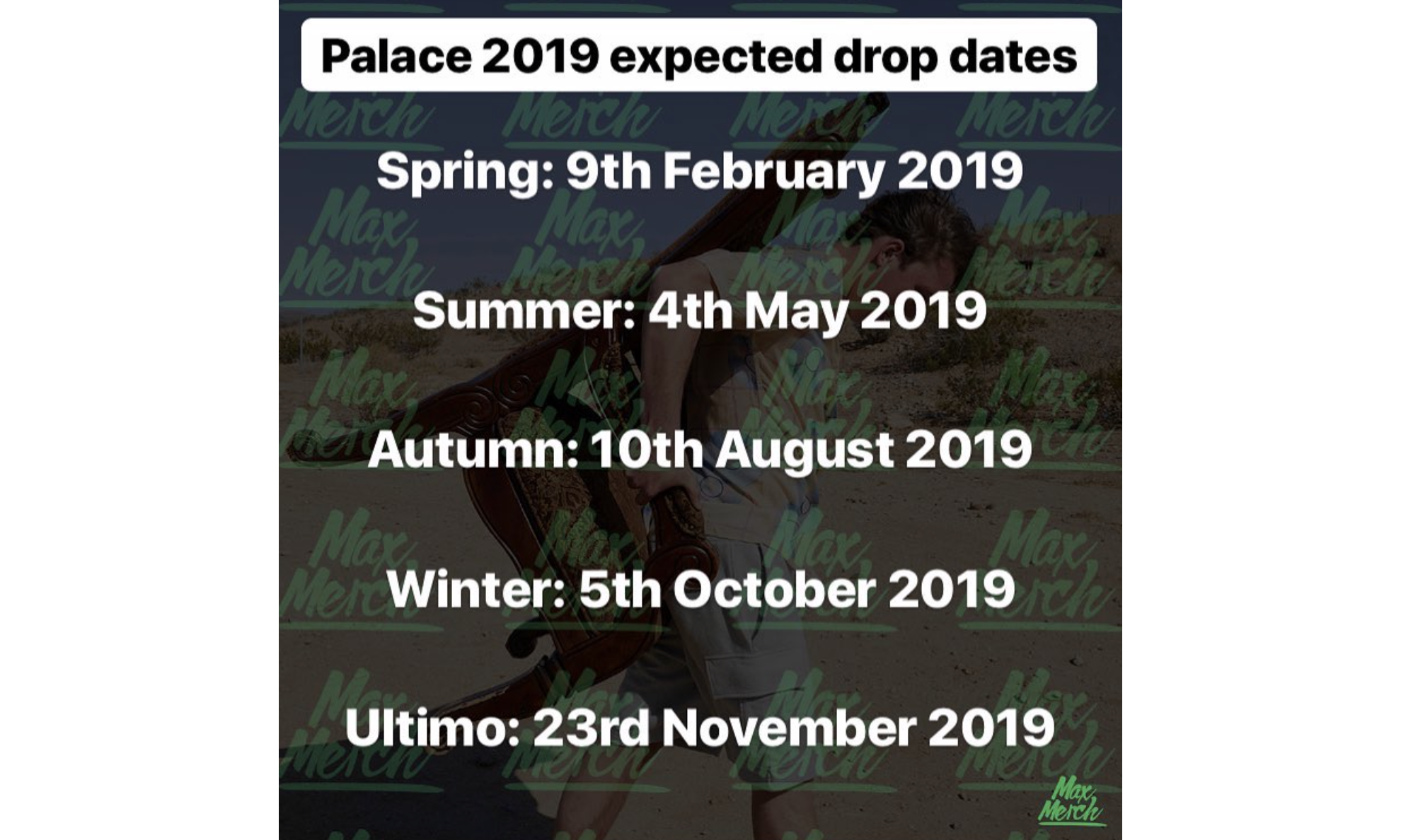 PALACE 2019 春季系列预计将于 2 月 9 日登场