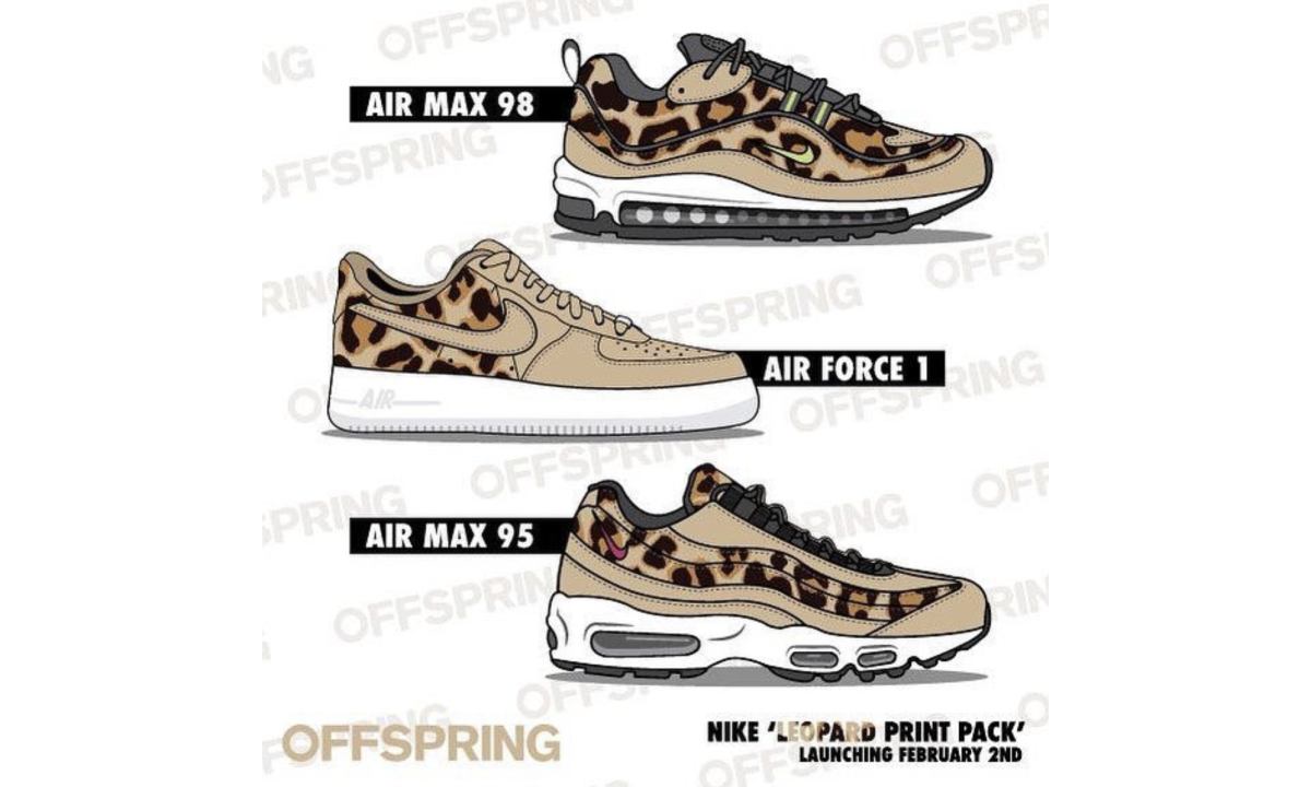 抢先预览 Nike 全新豹纹鞋款系列