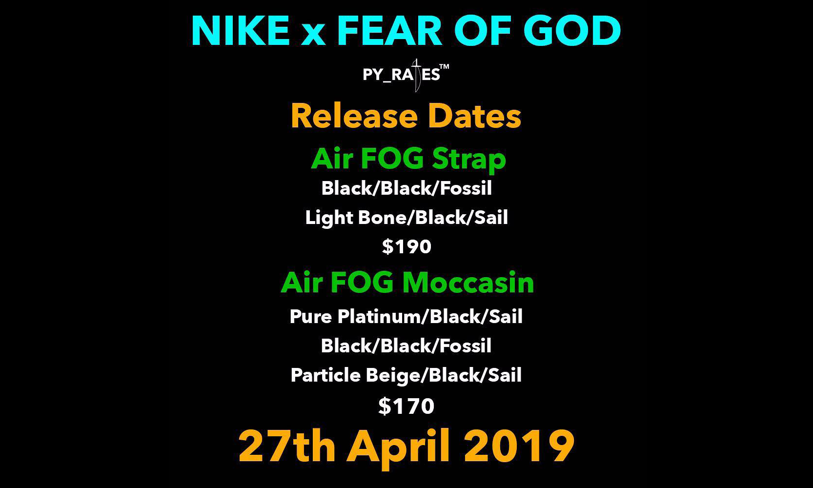 Nike x Fear of God 下波联名将于 4 月登场，包含 2 款新鞋型