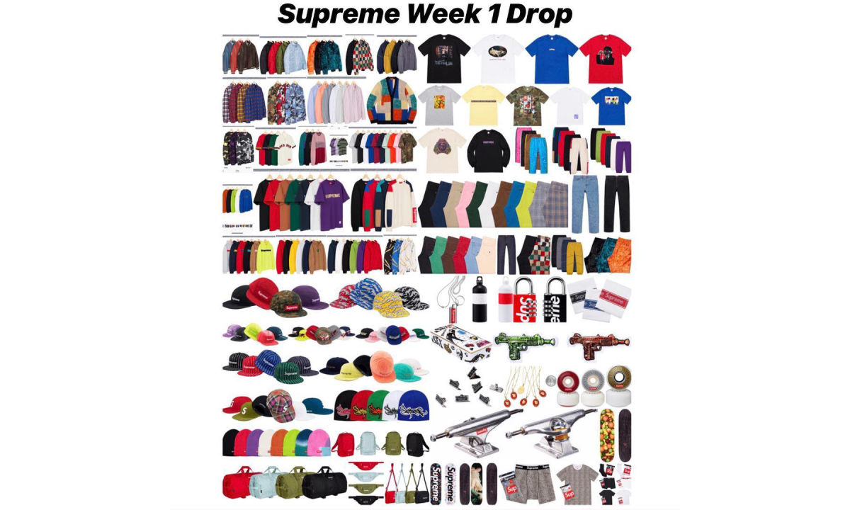 Supreme 本周发什么： 19 春夏第 1 周