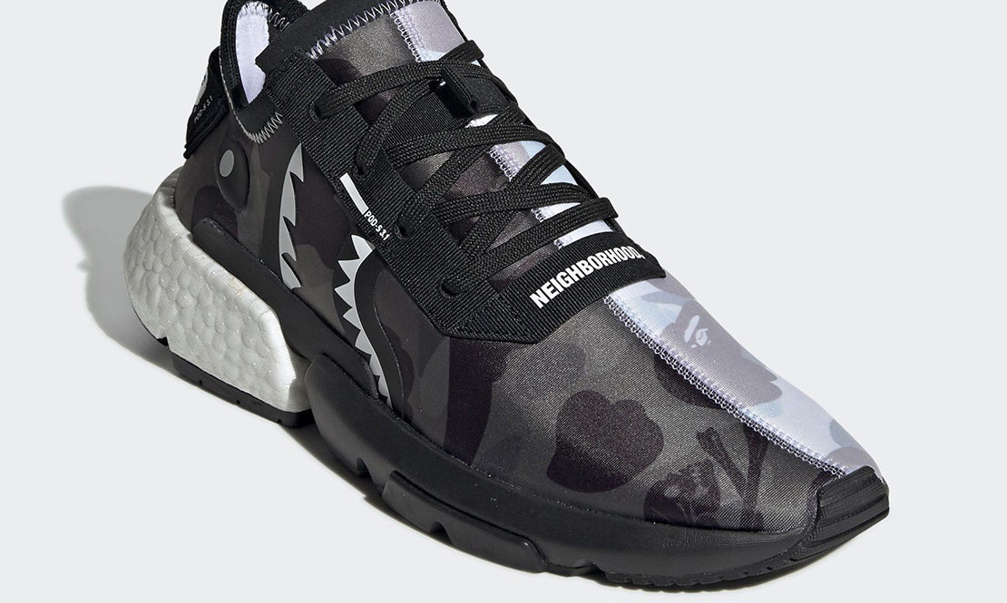 即将到来！A BATHING APE® x NEIGHBORHOOD x adidas POD-S3.1 官方高清图赏