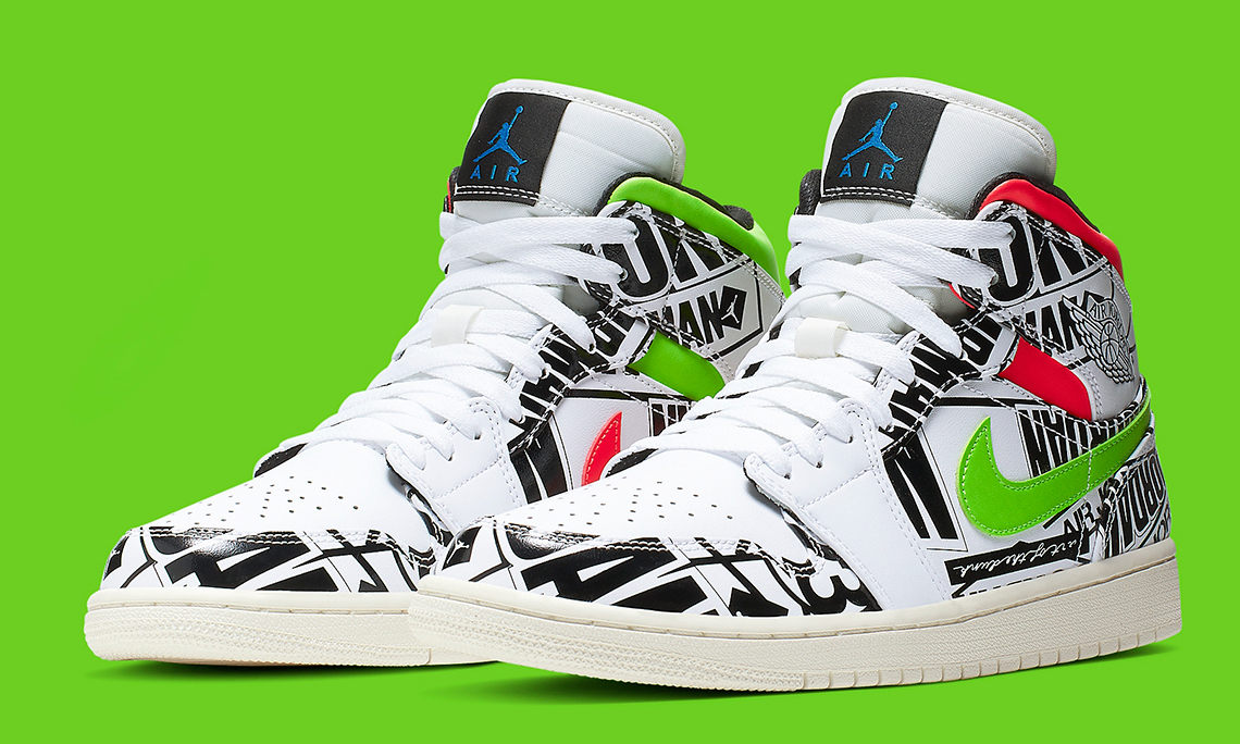 下一双必入款？全新 Air Jordan I Mid 涂鸦配色官方图释出
