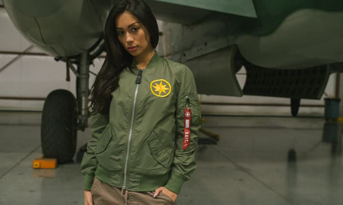 BAIT x Captain Marvel x Alpha Industries 三方联名飞行夹克开售