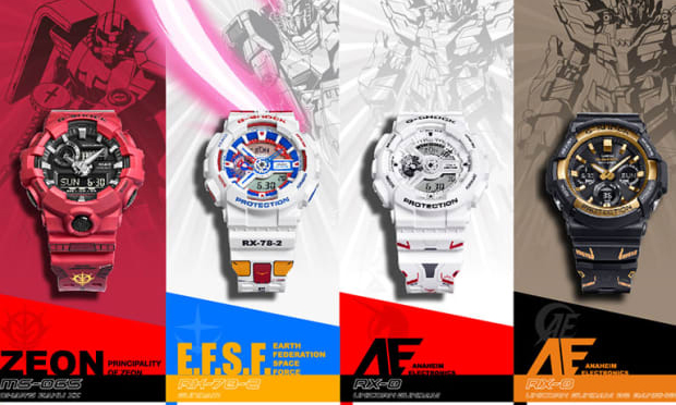 G-SHOCK 发售《机动战士高达》40 周年全新限量版腕表