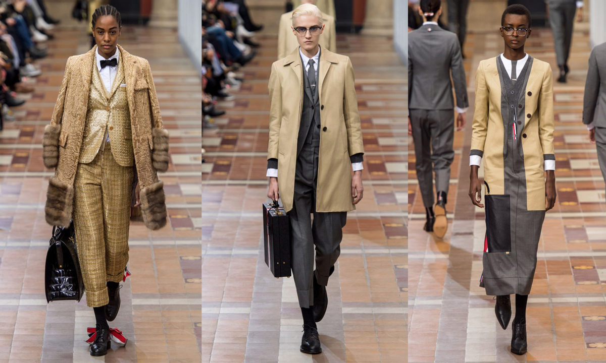 经典西装的玩味设计， Thom Browne 2019 秋冬成衣系列秀场回顾