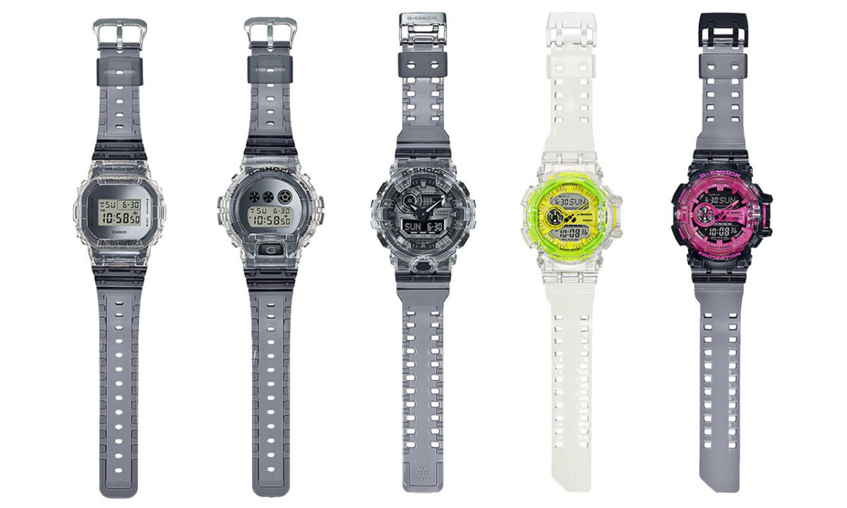 Casio 推出透明版 G-SHOCK 系列 “Clear Skeleton”