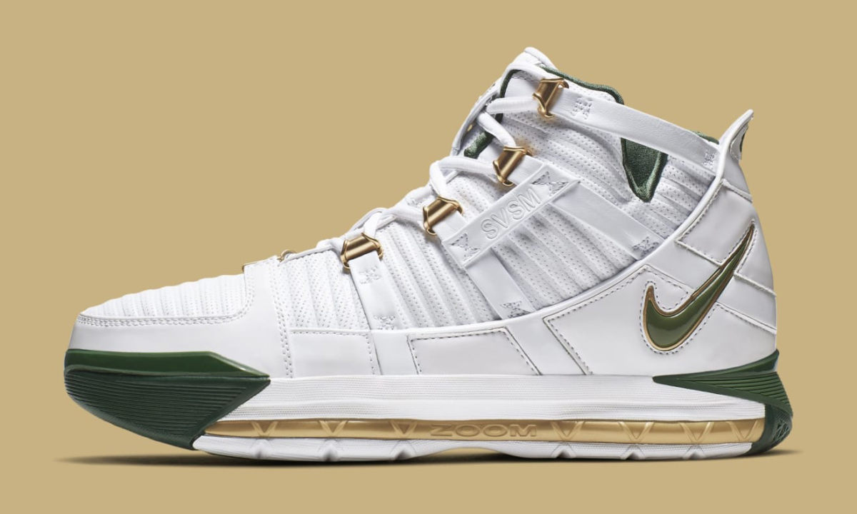Nike 将复刻 Zoom LeBron 3 “SVSM Home” 配色