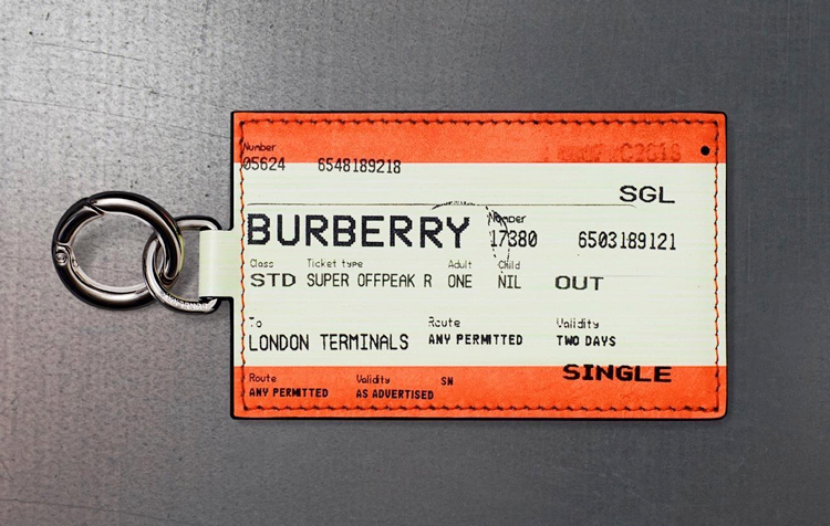 限量 Sneaker 购买凭证，BURBERRY 火车票钥匙圈发售在即