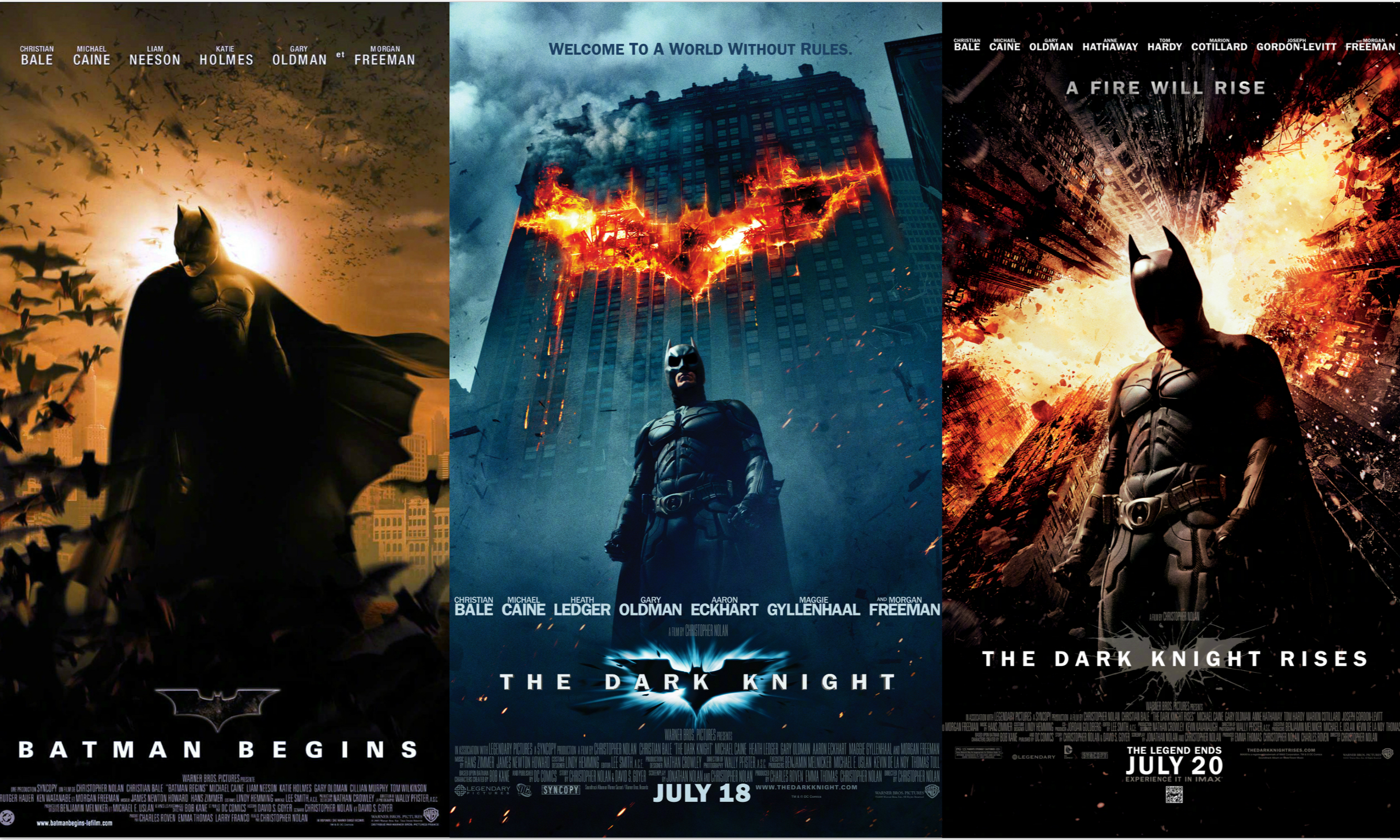 诺兰执导蝙蝠侠《黑暗骑士》三部曲将以 IMAX 70mm 胶片格式在北美重映