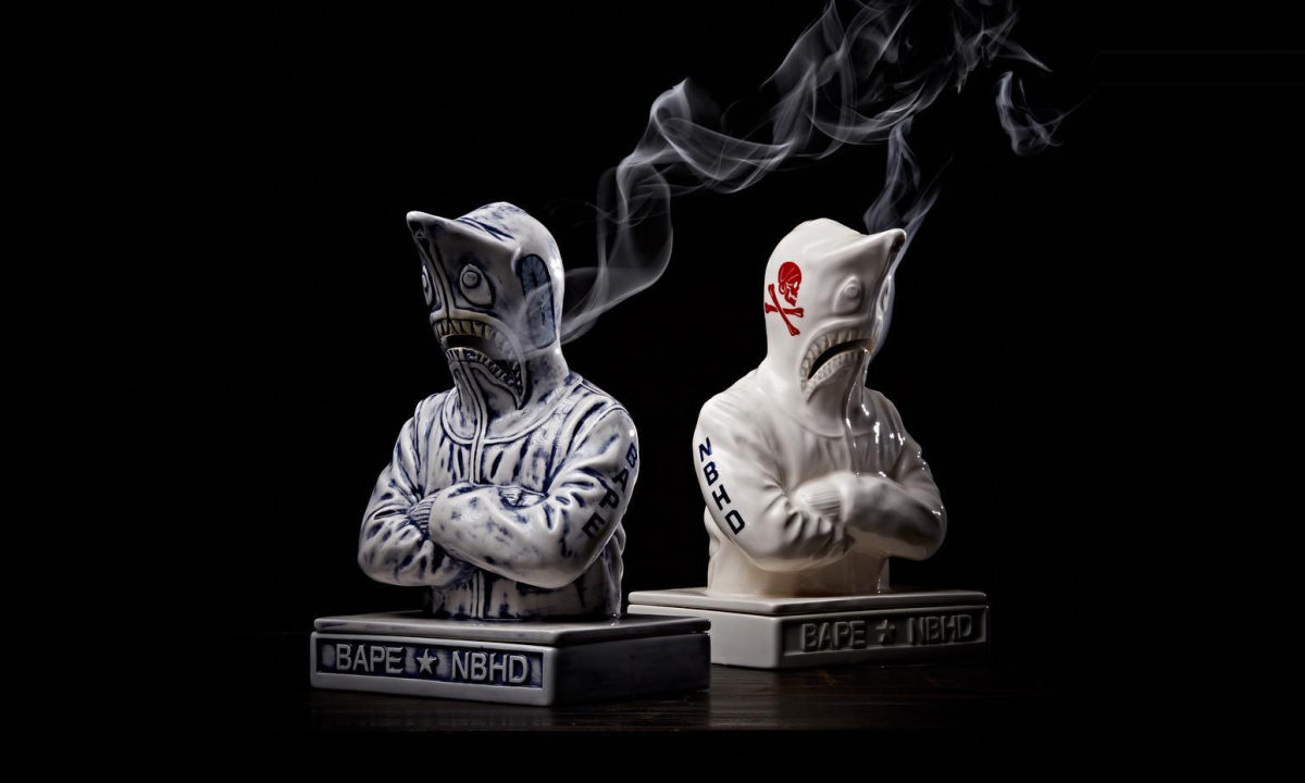 NEIGHBORHOOD x BAPE® 鲨鱼头香座即将补货发售