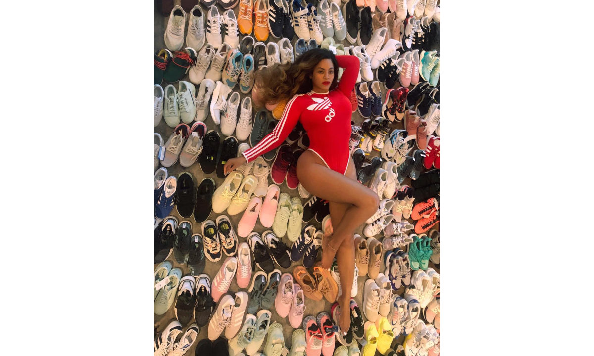 Beyoncé 炫耀惊人的 adidas 球鞋收藏