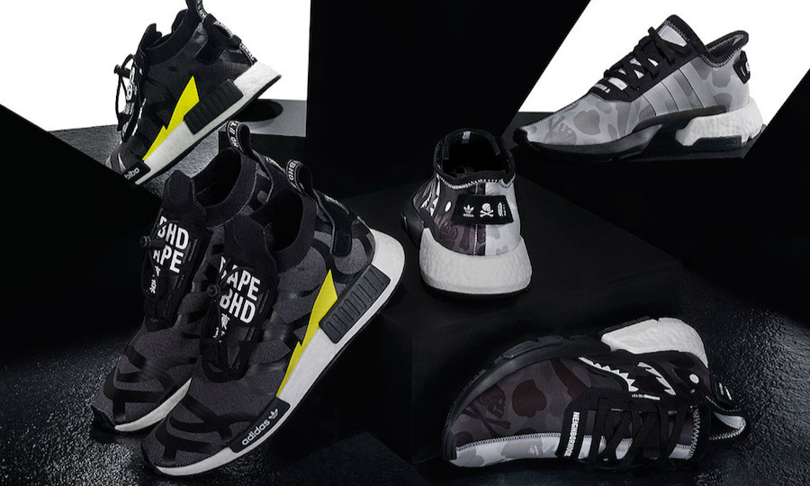 A BATHING APE® x NEIGHBORHOOD x adidas 连乘鞋款发售日期公开