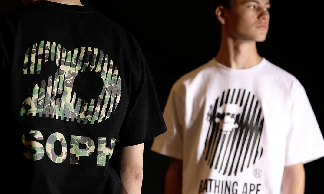 SOPHNET. 联手 A BATHING APE® 庆祝周年纪念