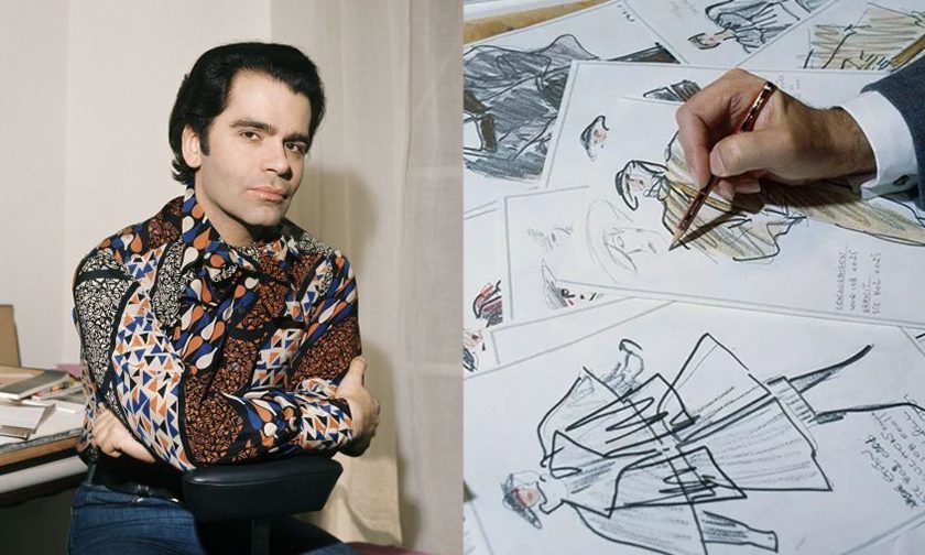 Karl Lagerfeld 的 125 张亲笔手稿即将拍卖
