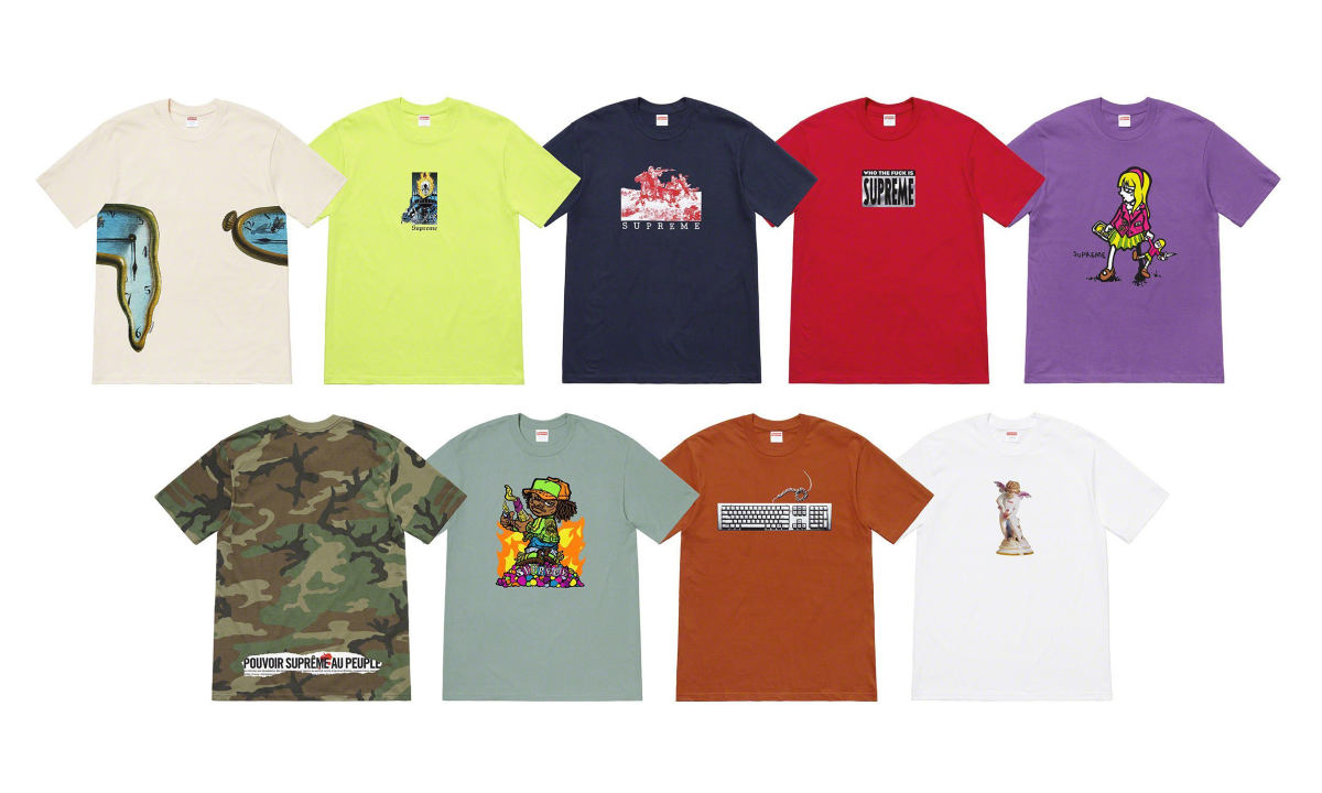 Supreme 2019 春季 T恤系列正式发布