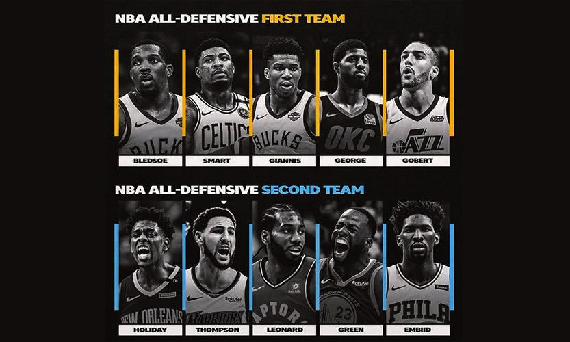 NBA 官方最佳防守阵容公布，争议依旧