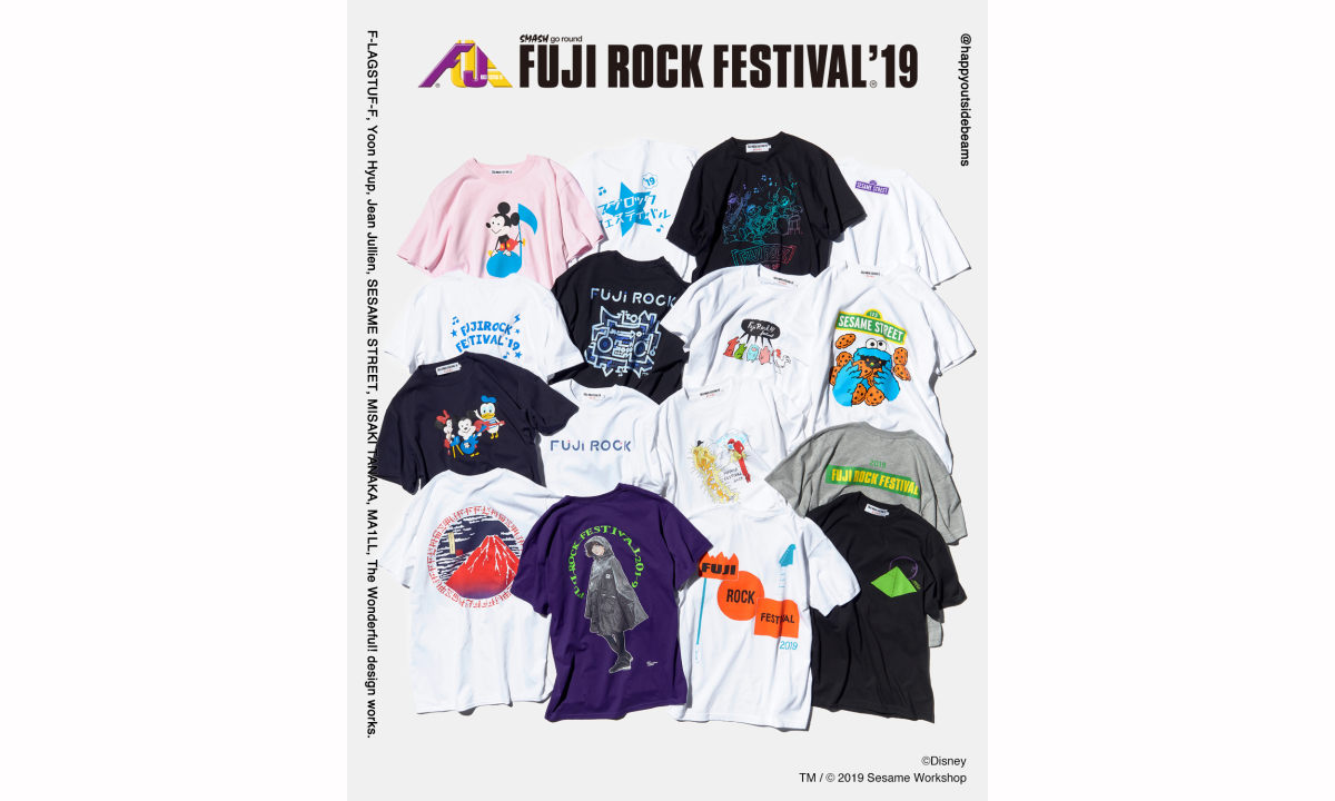 FUJI ROCK FESTIVAL x BEAMS T 2019 联乘系列发布