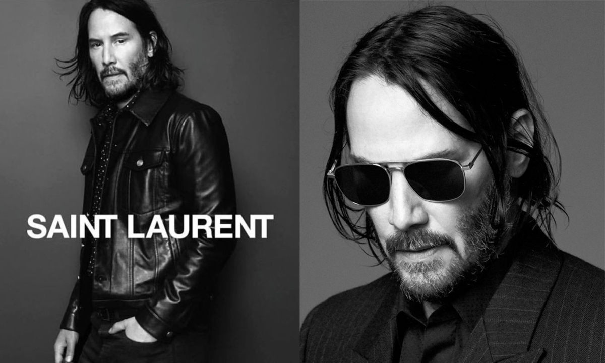 基努·里维斯成 Saint Laurent 品牌新门面