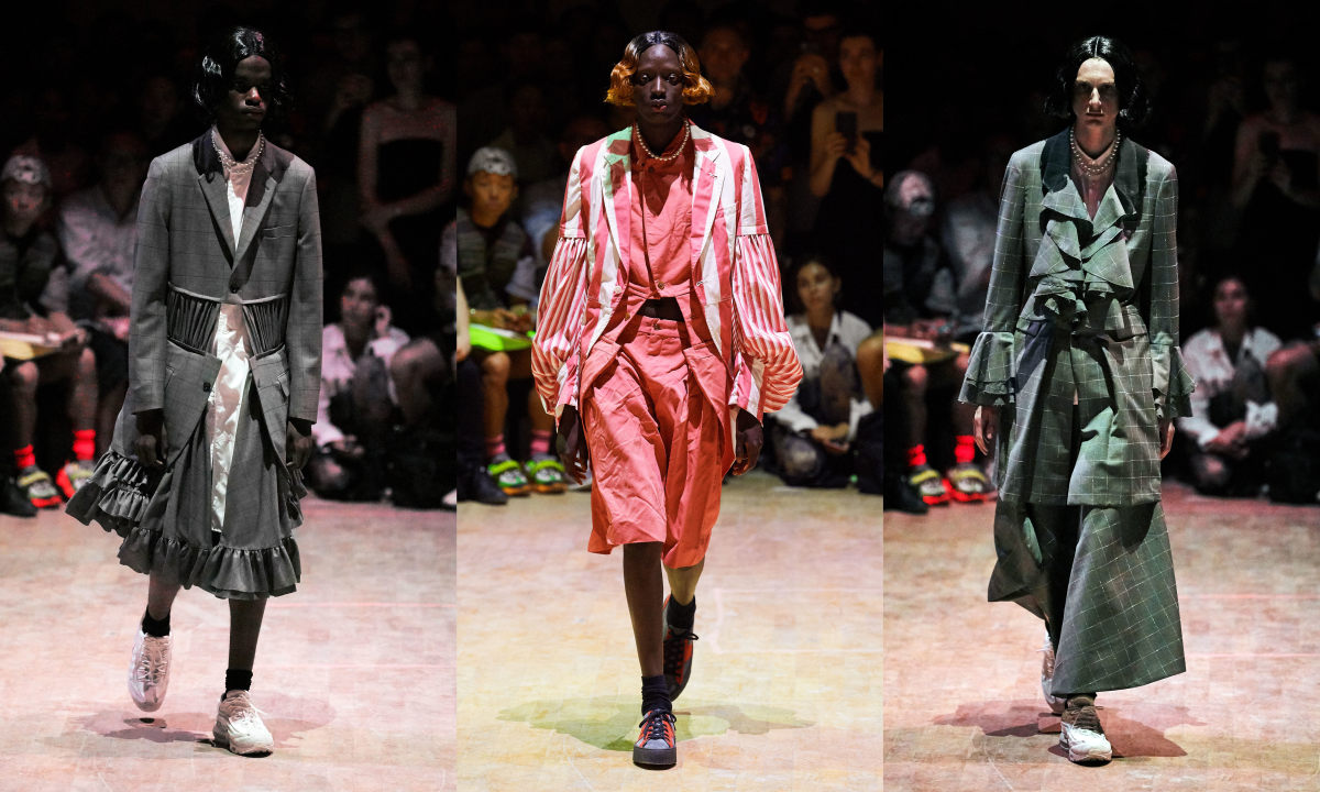 COMME des GARÇONS Homme Plus 2020 春夏男装系列，如男似女的设计