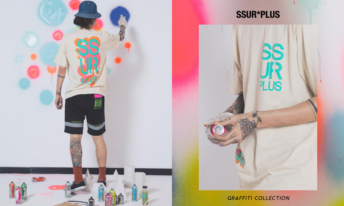 喷出缤纷夏日，SSUR*PLUS 全新 GRAFFITI 涂鸦系列释出