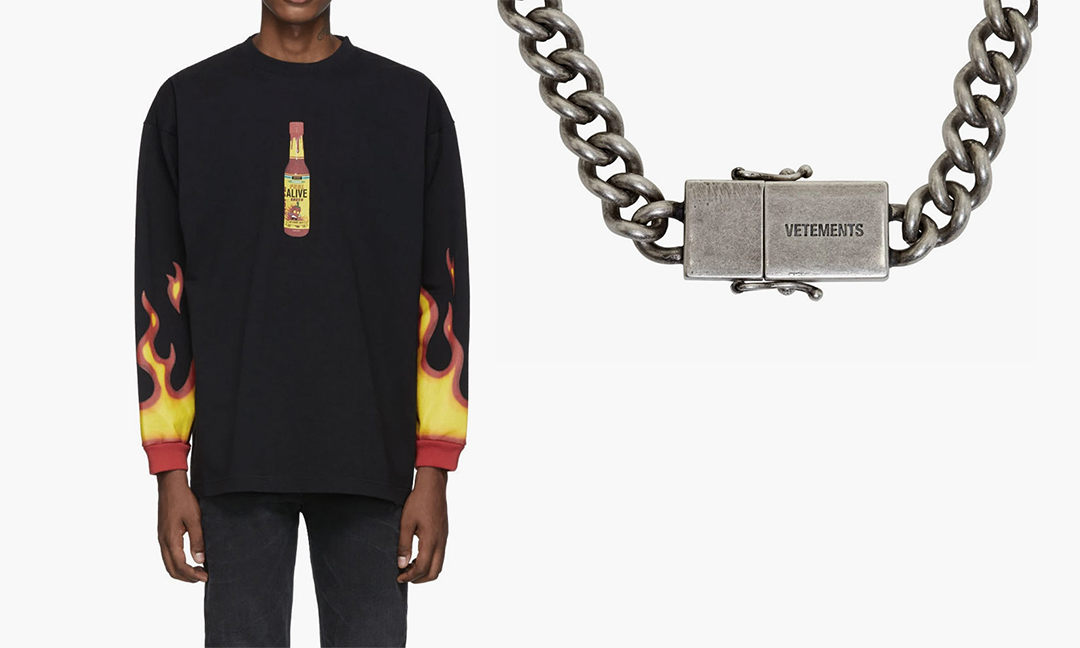 VETEMENTS 推出辣酱卫衣和 USB-C 项链