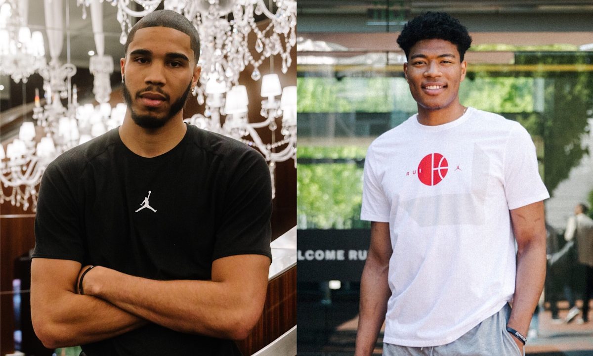 Jordan Brand 宣布签约篮球新星杰森·塔图姆和八村塁