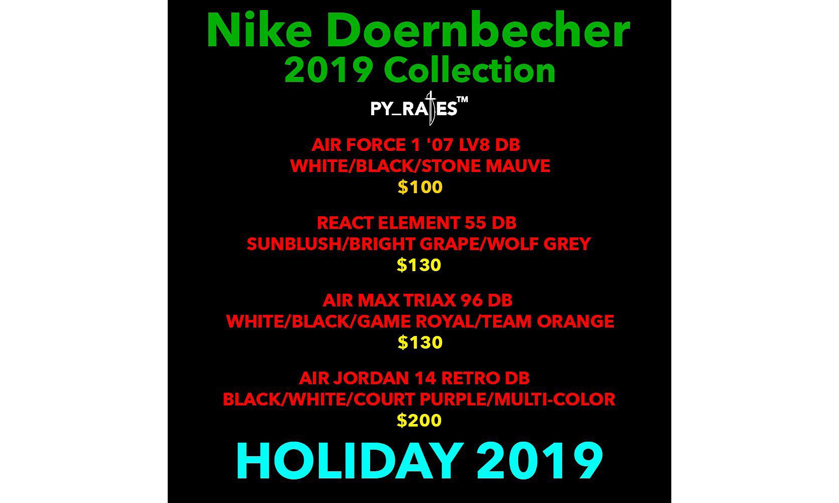 Nike Doernbecher Freestyle 2019 系列发售计划释出
