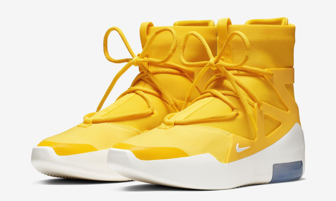 等候多时！Nike Air Fear of God 1 “Amarillo” 官方图片释出