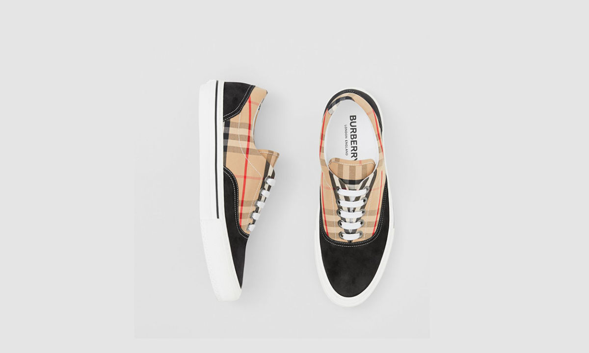 Burberry 带来全新复古格纹系列鞋款